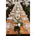 Portable Folding legs Free sample hot sale Long wooden board dining outdoor wedding banquet folding table
